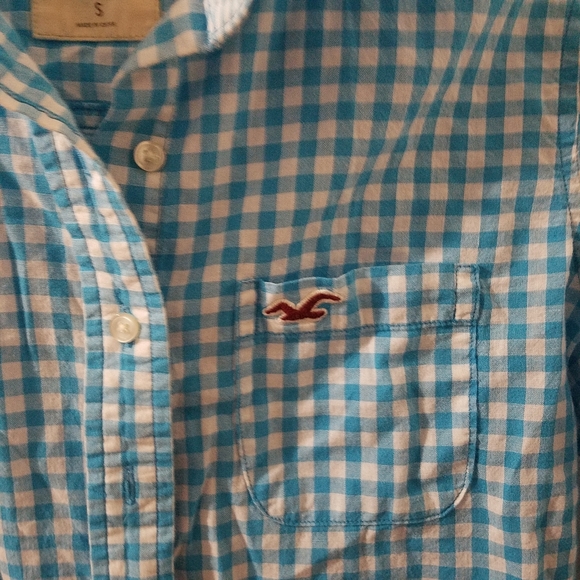 HOLLISTER MULTICOLOR  PLAID SHIRT SIZE S - Picture 2 of 5
